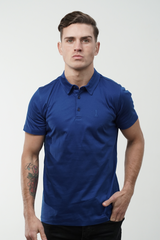 Men's Amico Blue Embroidery Polo