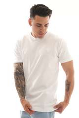 Men's Amico Embroidery White T-Shirt