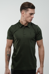 Men's Amico Green Embroidery Polo