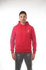 “A” Embroidery Red Hoodie