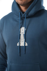 NAVY SINGLE PAWN HOODIE