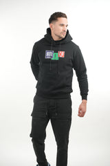 Amico Black Element Hoodie Blue Green Red