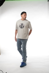 Oversized Stone Washed TRI Pawn Crest TEE