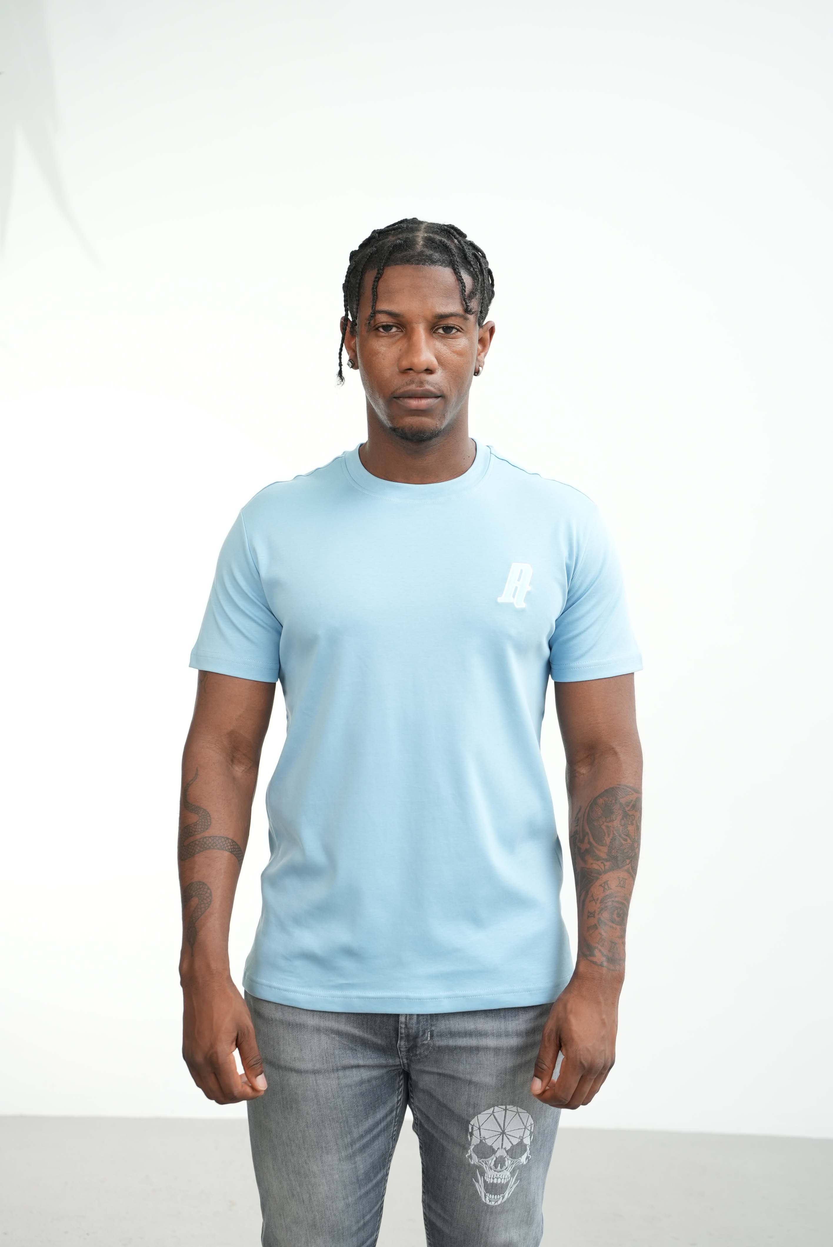 Amico embroidery luxury Tee Baby Blue