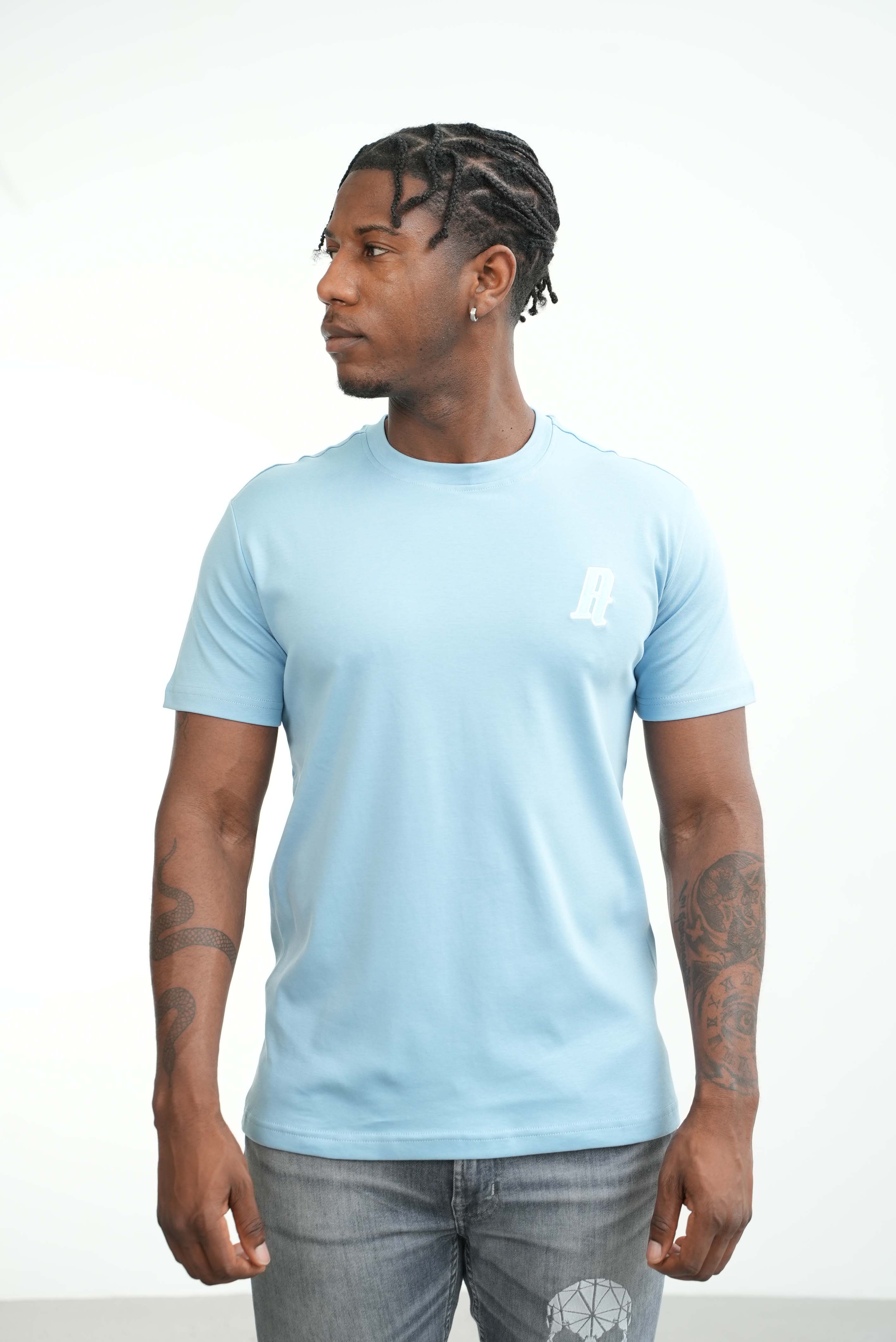 Amico embroidery luxury Tee Baby Blue