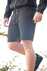 Men's Skull Badge Shorts Black