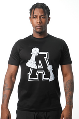 Men's Black A Design T-Shirt