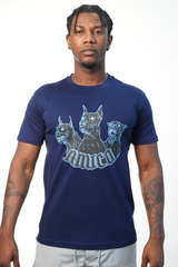 Men's Blue Doberman T-Shirt