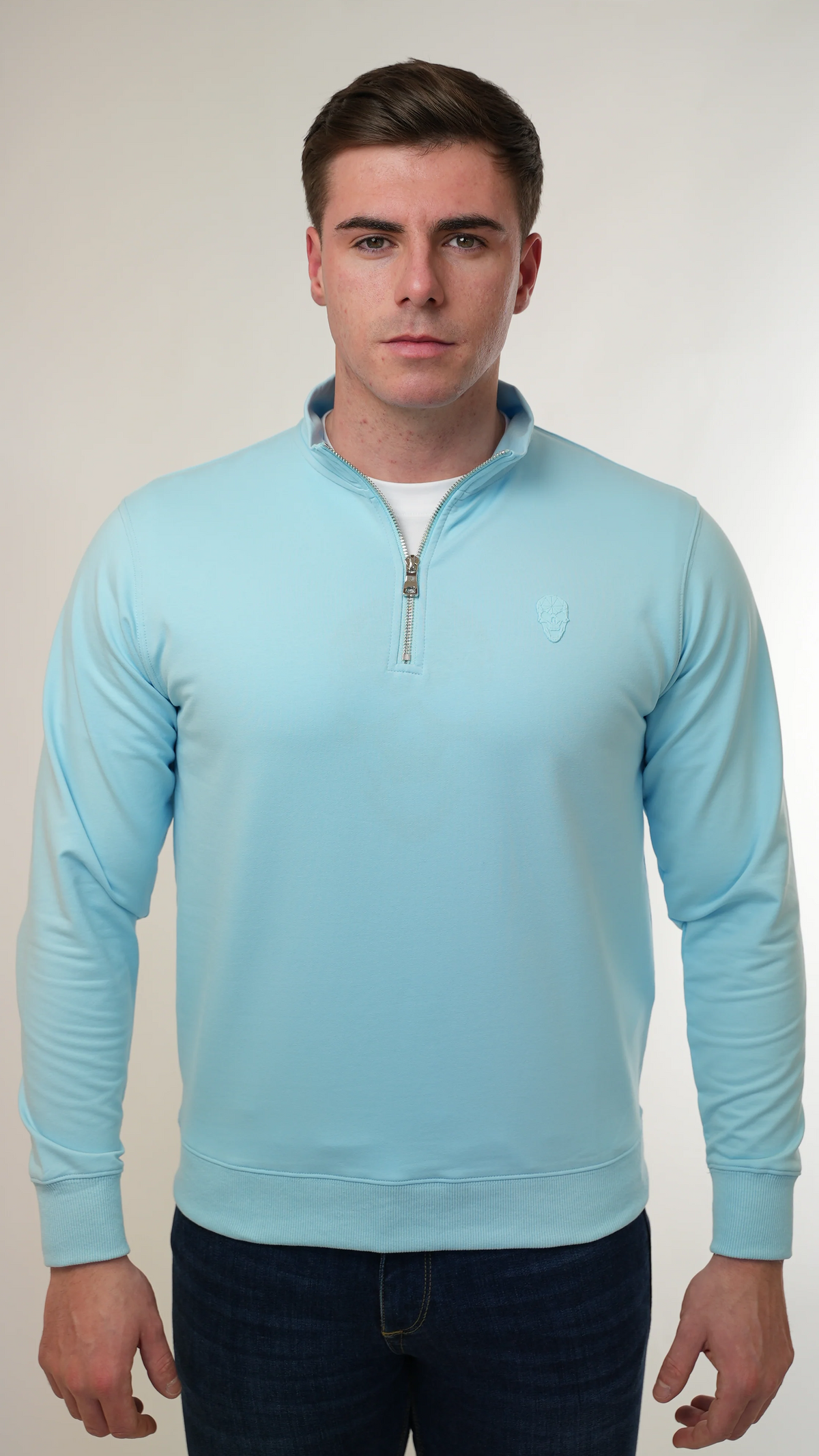 Men's Amico Baby Blue Half Zip