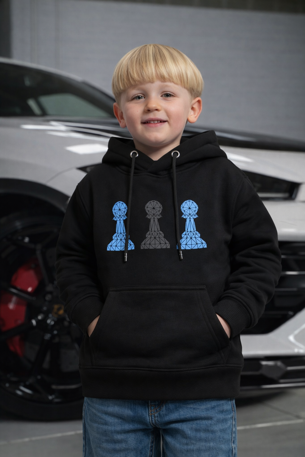 Amico Jr Blue Black Hoodie