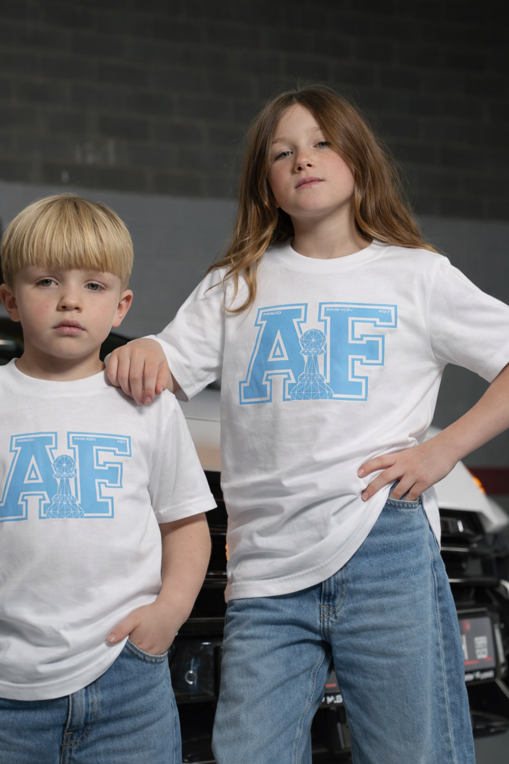 Amico Jr Varsity White/Blue Tee