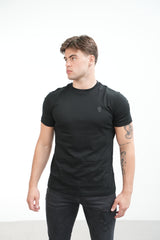 Men's Amico Skull Badge Black T-Shirt