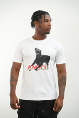 White Amico Dog T-Shirt