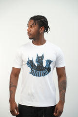 Men's White Amico Doberman T-Shirt