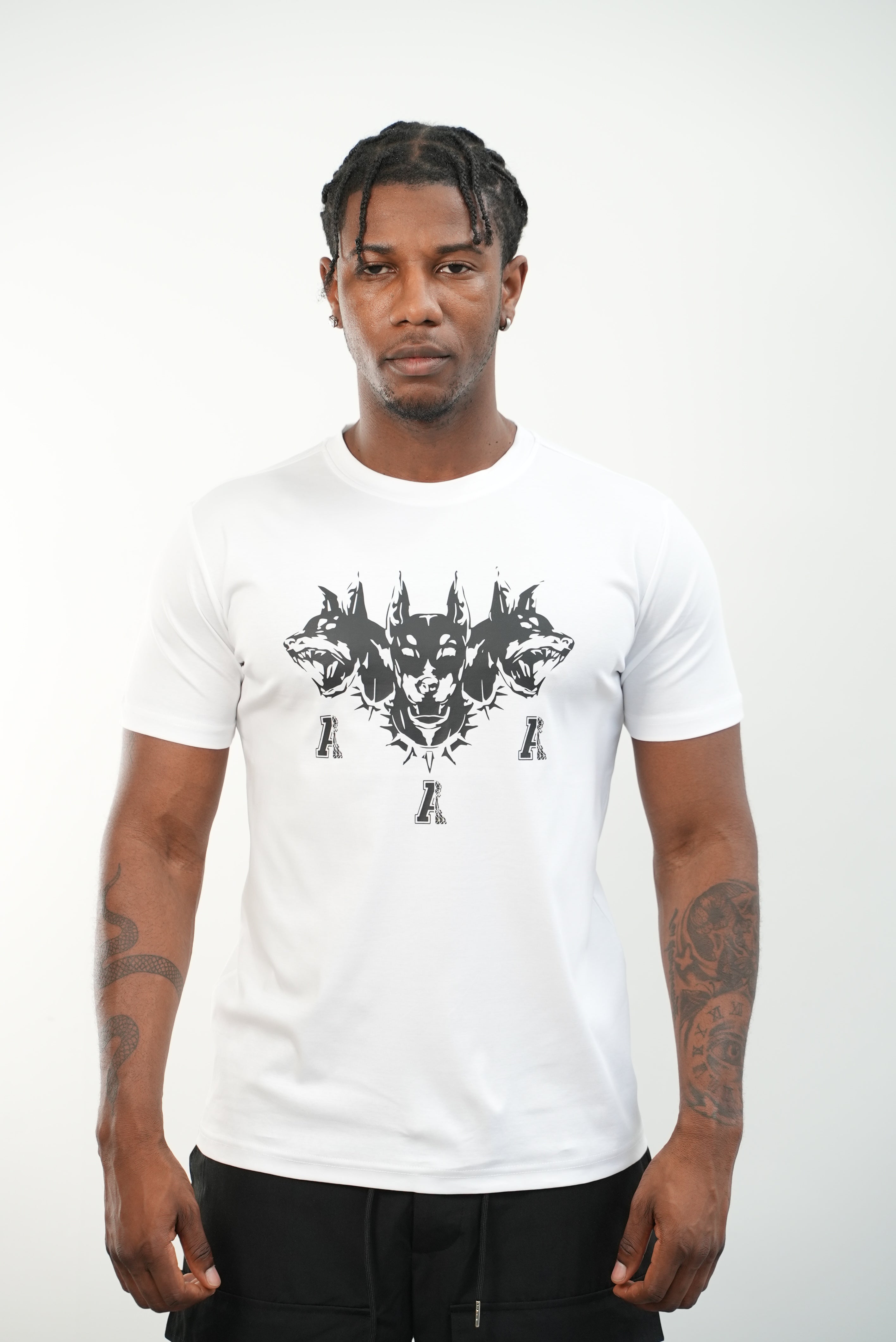 Men's White Doberman T-Shirt