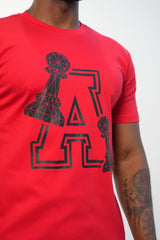 Men's Red A Design T-Shirt