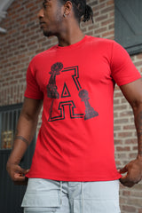 Men's Red A Design T-Shirt