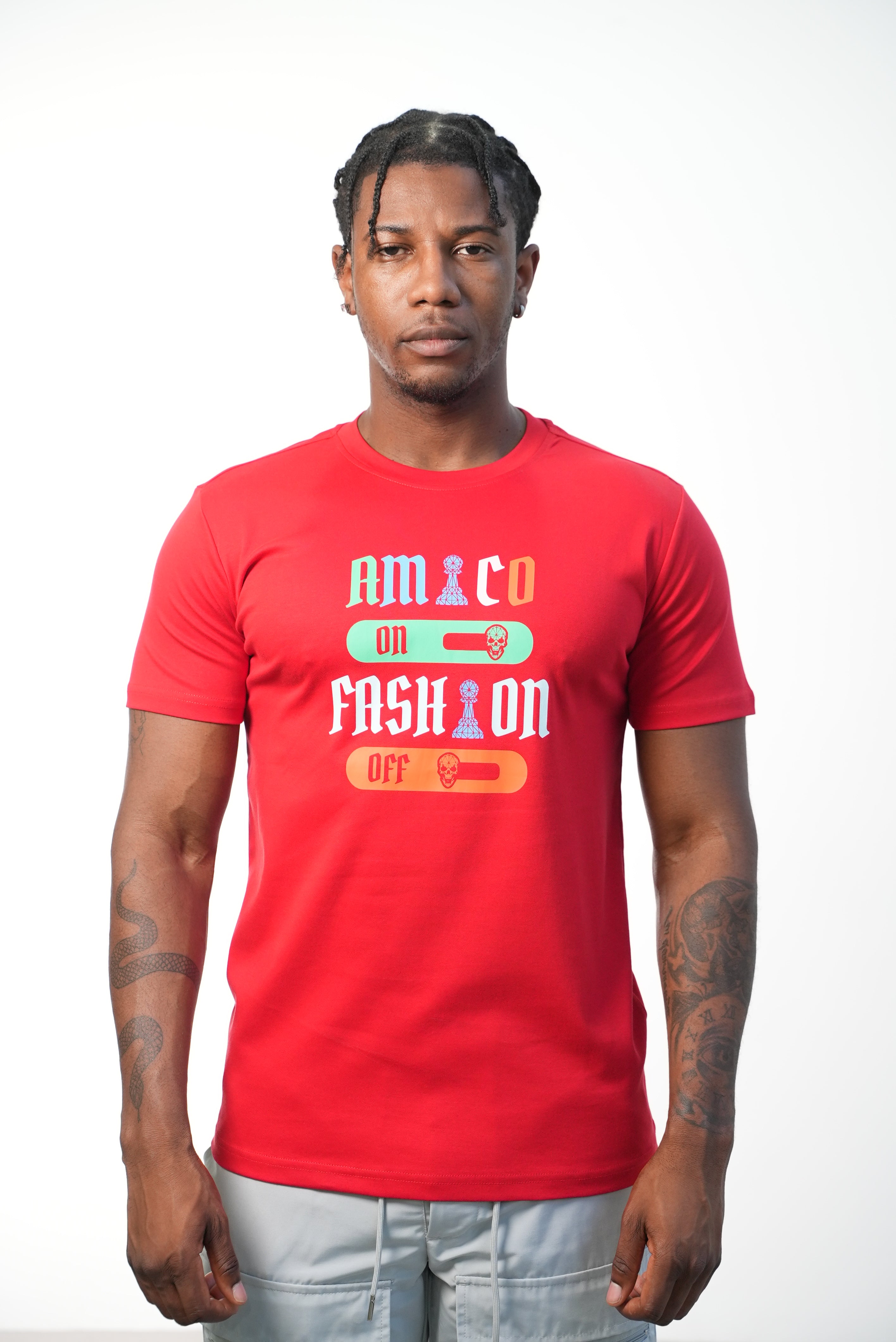 Men's Red Fashion T-Shirt