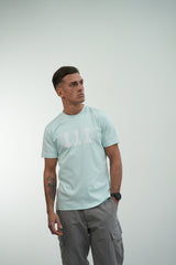 Men's Amico Tri Pawn Baby Blue White T-Shirt