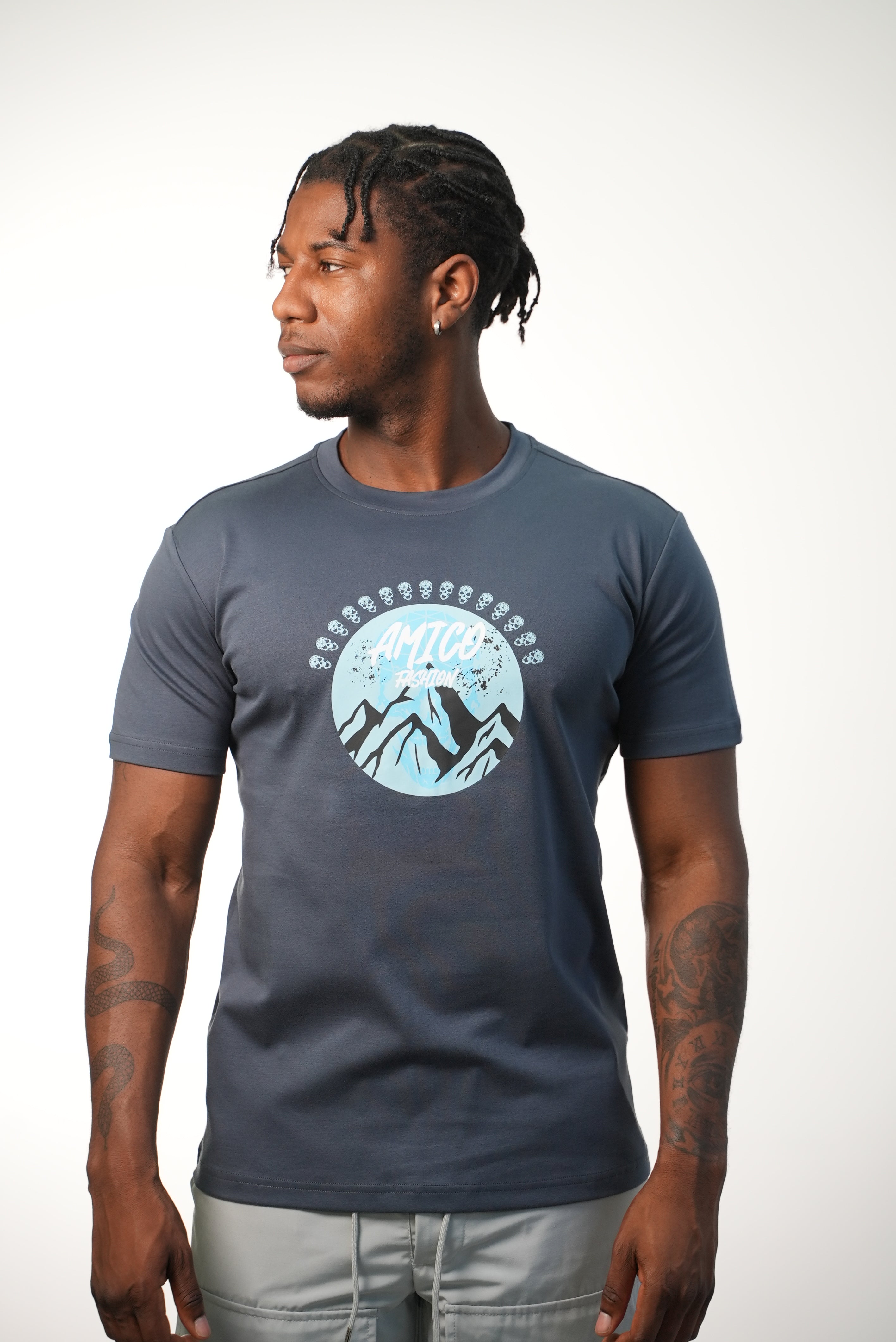 Men's Grey Mountains T-Shirt