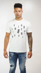 Men's Amico Letter White T-Shirt