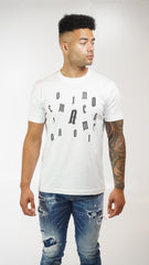 Men's Amico Letter White T-Shirt