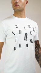 Men's Amico Letter White T-Shirt