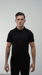 Men's Amico Black Embroidery Polo