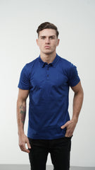 Men's Amico Blue Embroidery Polo