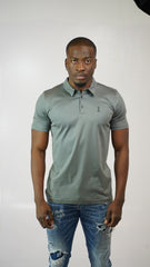 Men's Amico Grey Embroidery Polo