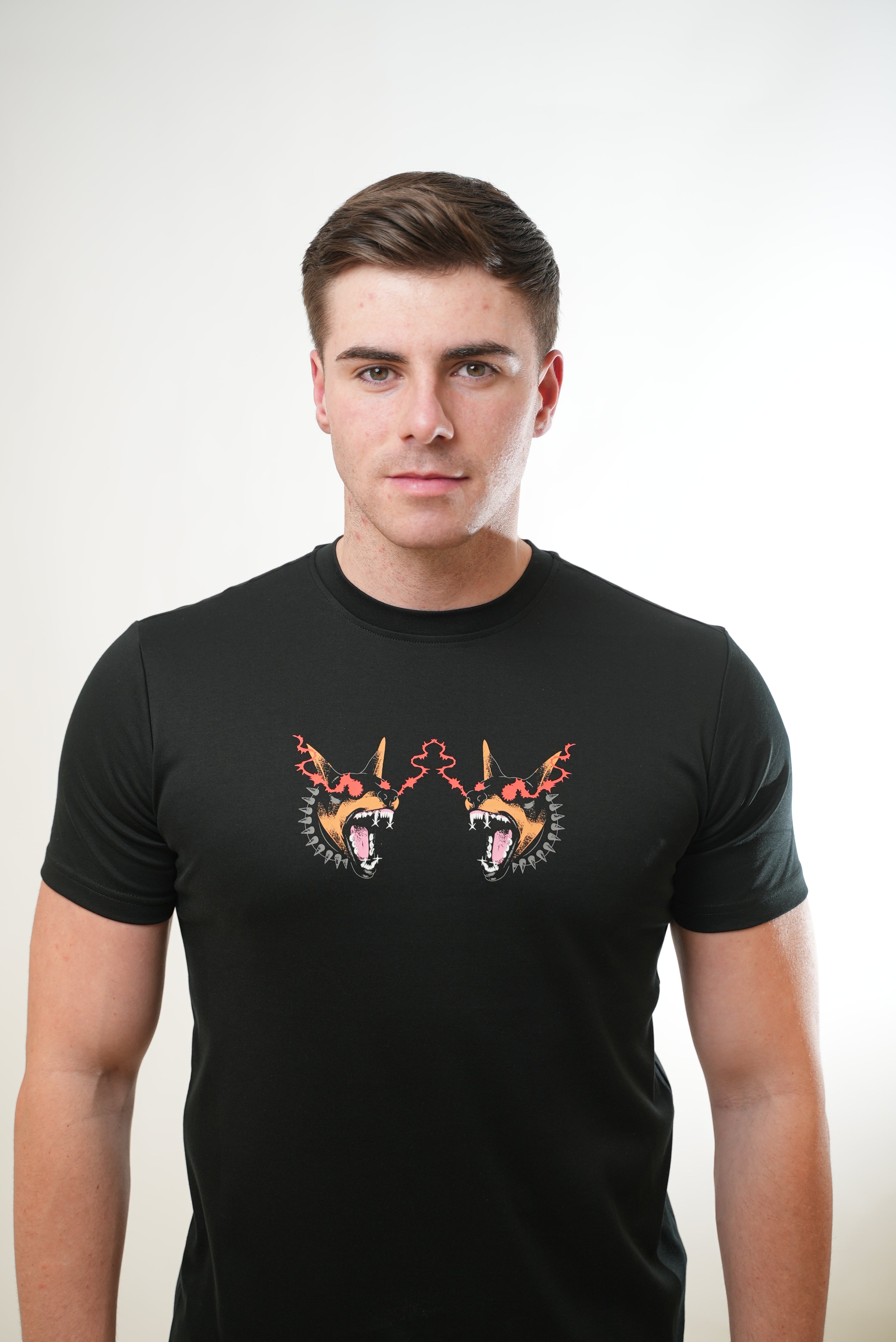 Men's Amico Crazed Hounds Black T-Shirt