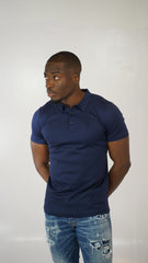 Men's Amico Navy Embroidery Polo