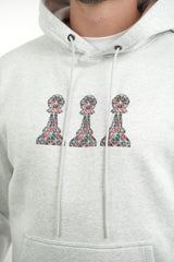 Grey Tri Pawn Camo Hoodie