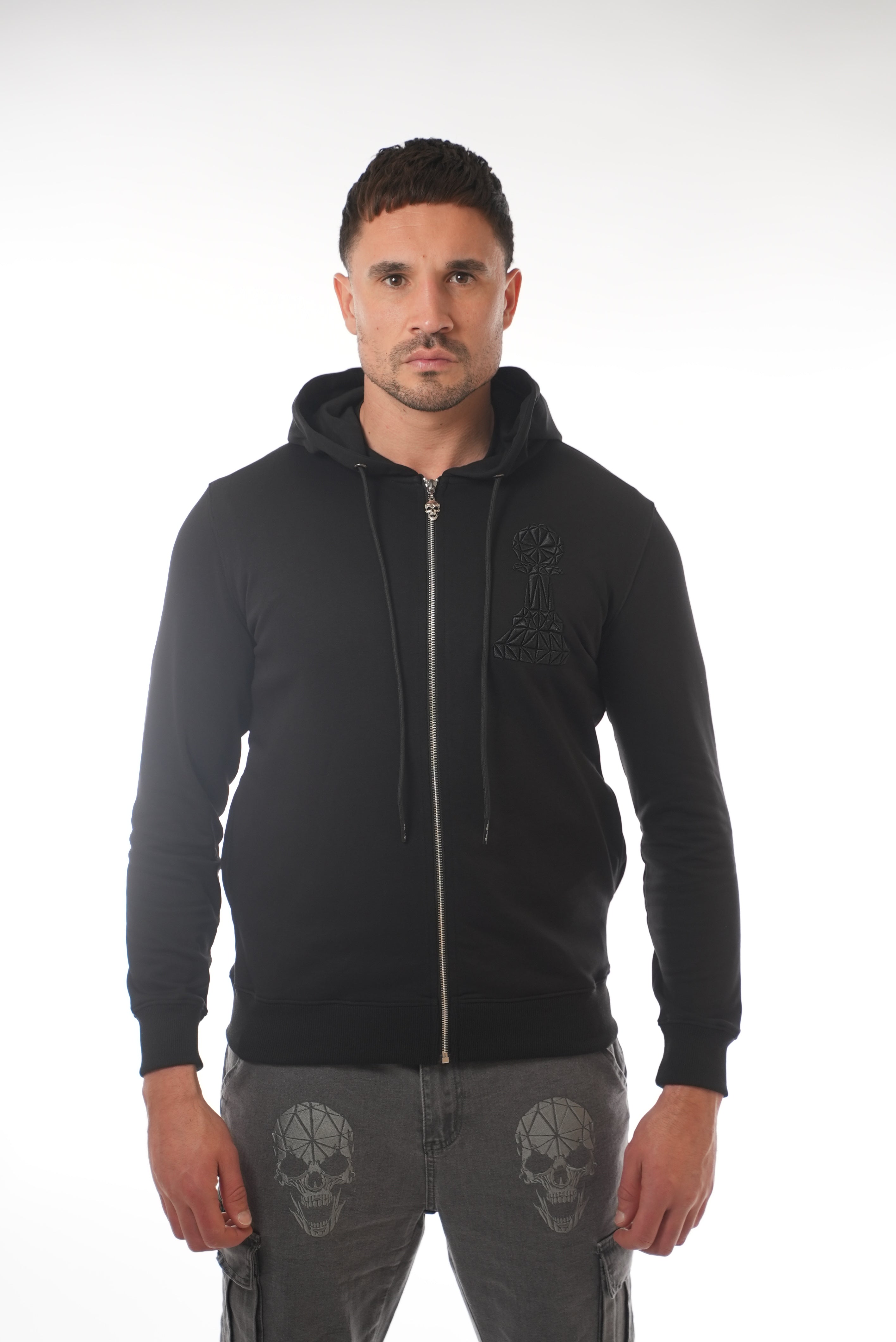 Black Full Zip Hoodie