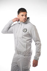 Round Skull Badge Grey Jacket