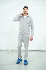 Grey Skull Badge Pants