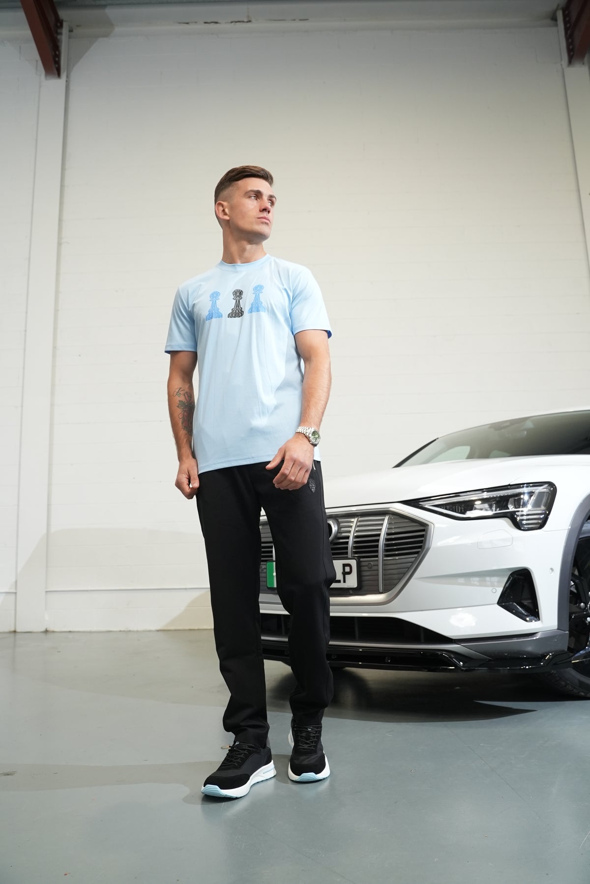 AW25 - 3 Pawn Tee Baby Blue