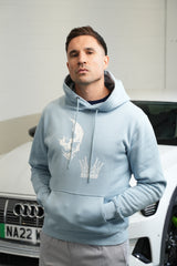AW25 - Skull Crown Hoodie Baby Blue