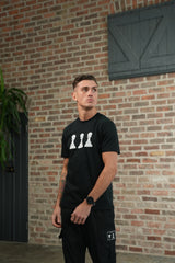 Men's Tri Pawn Black T-Shirt