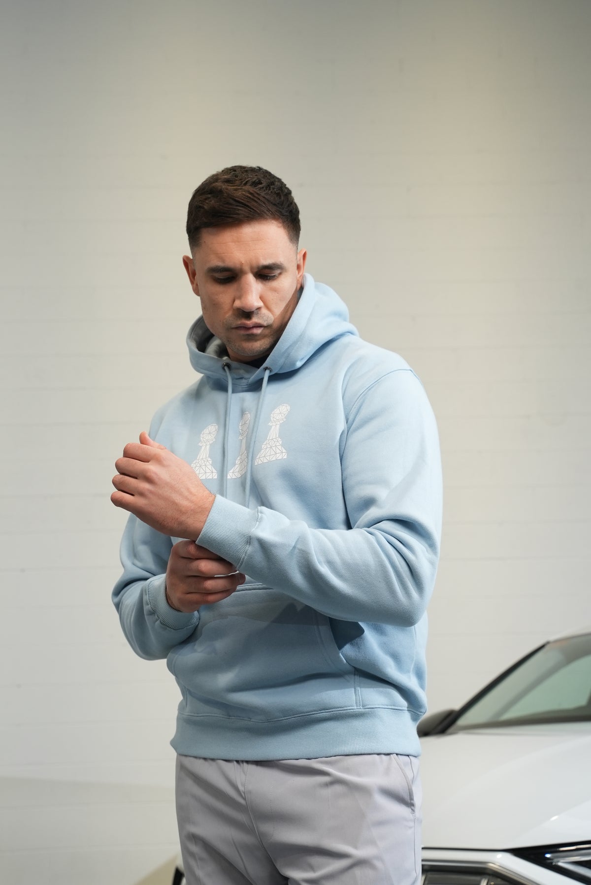 AW25 - 3 Pawn Hoodie Baby Blue