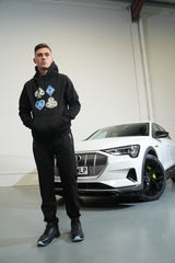 AW25 - Hoodie Cards Suits Black