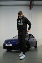 AW25 - Hoodie Cards Suits Black