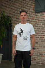 Amico Skull Crown White Tee