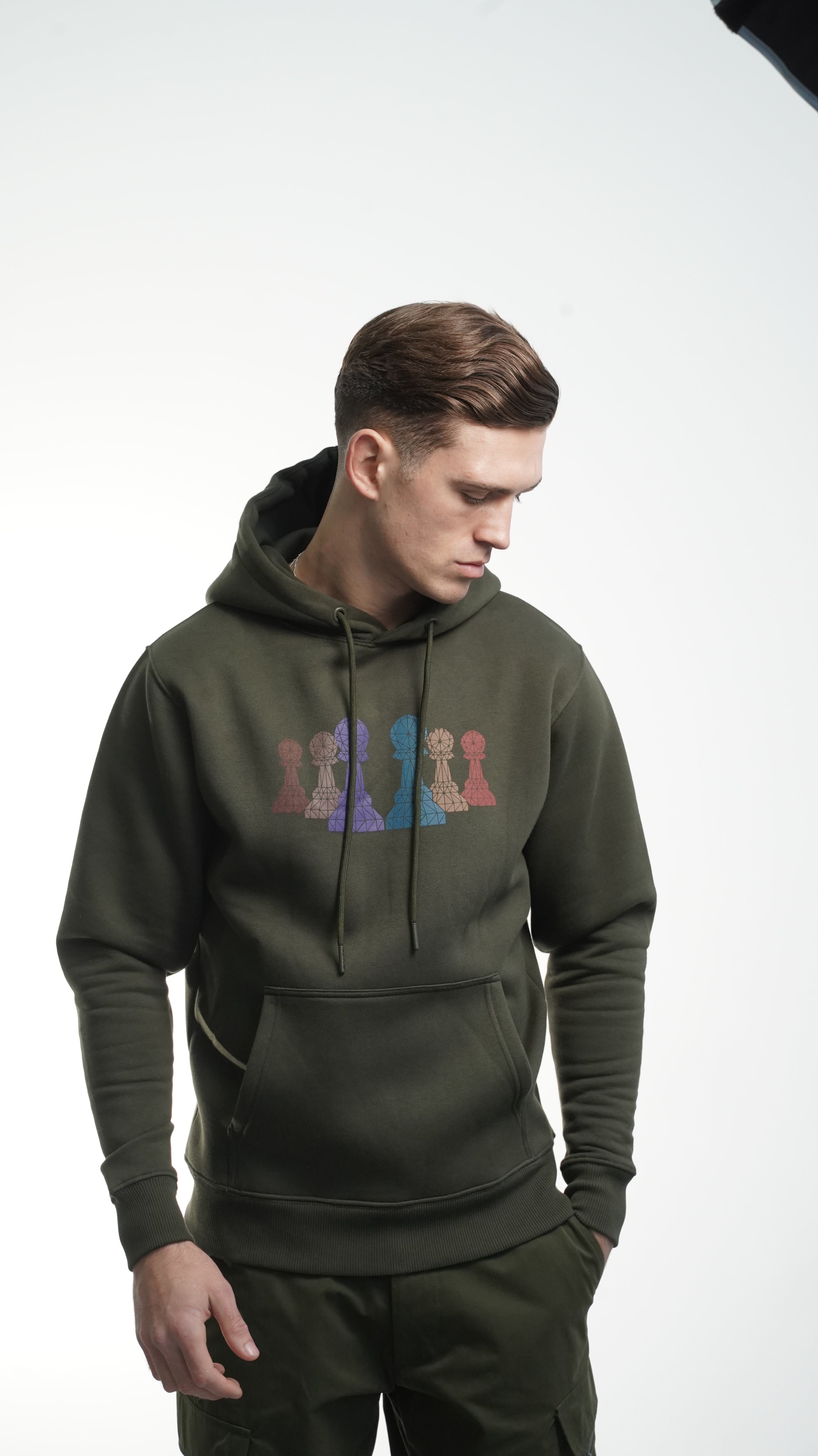 Men's Amico 6 Pawn Green Hoodie