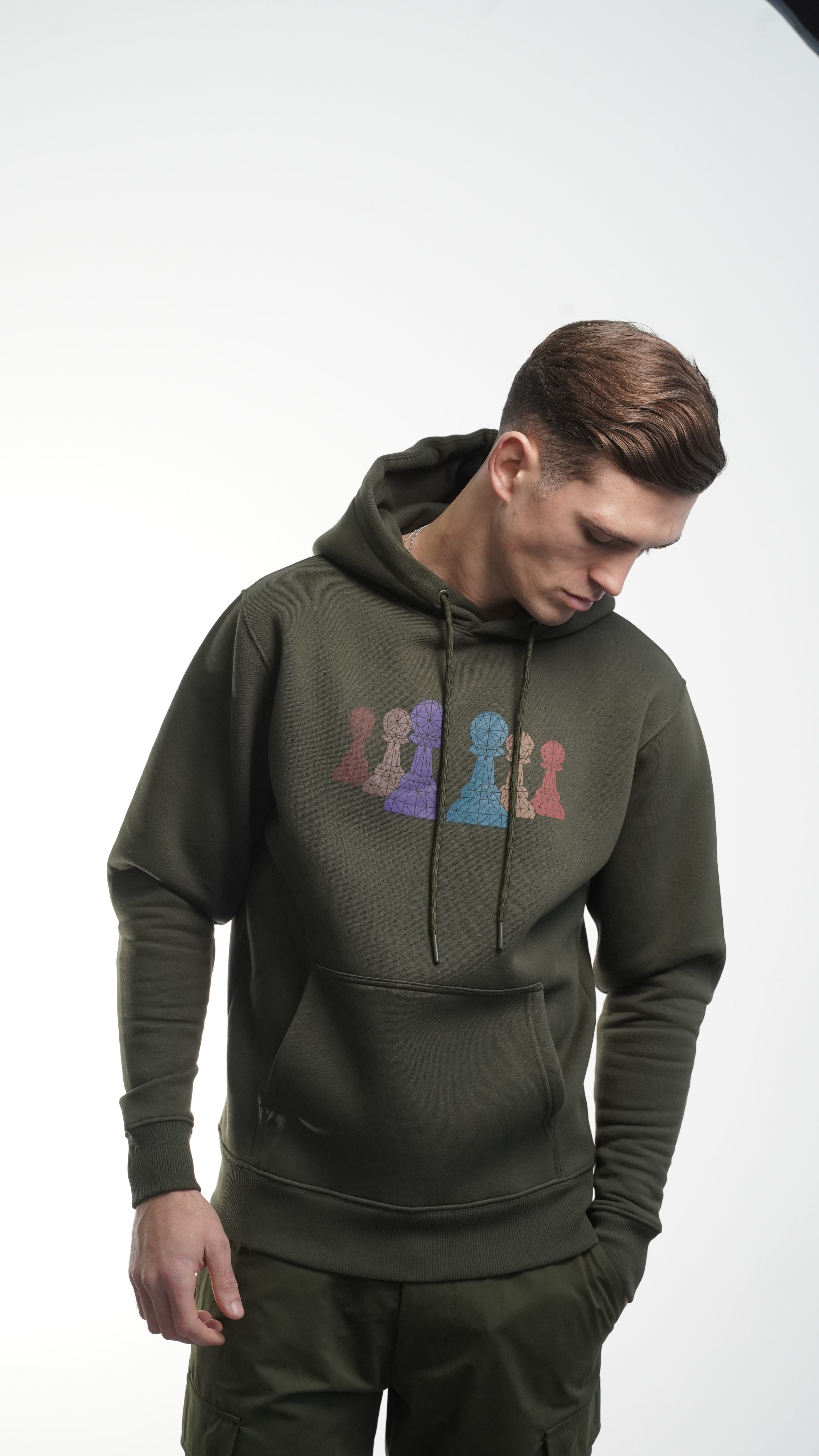 Men's Amico 6 Pawn Green Hoodie