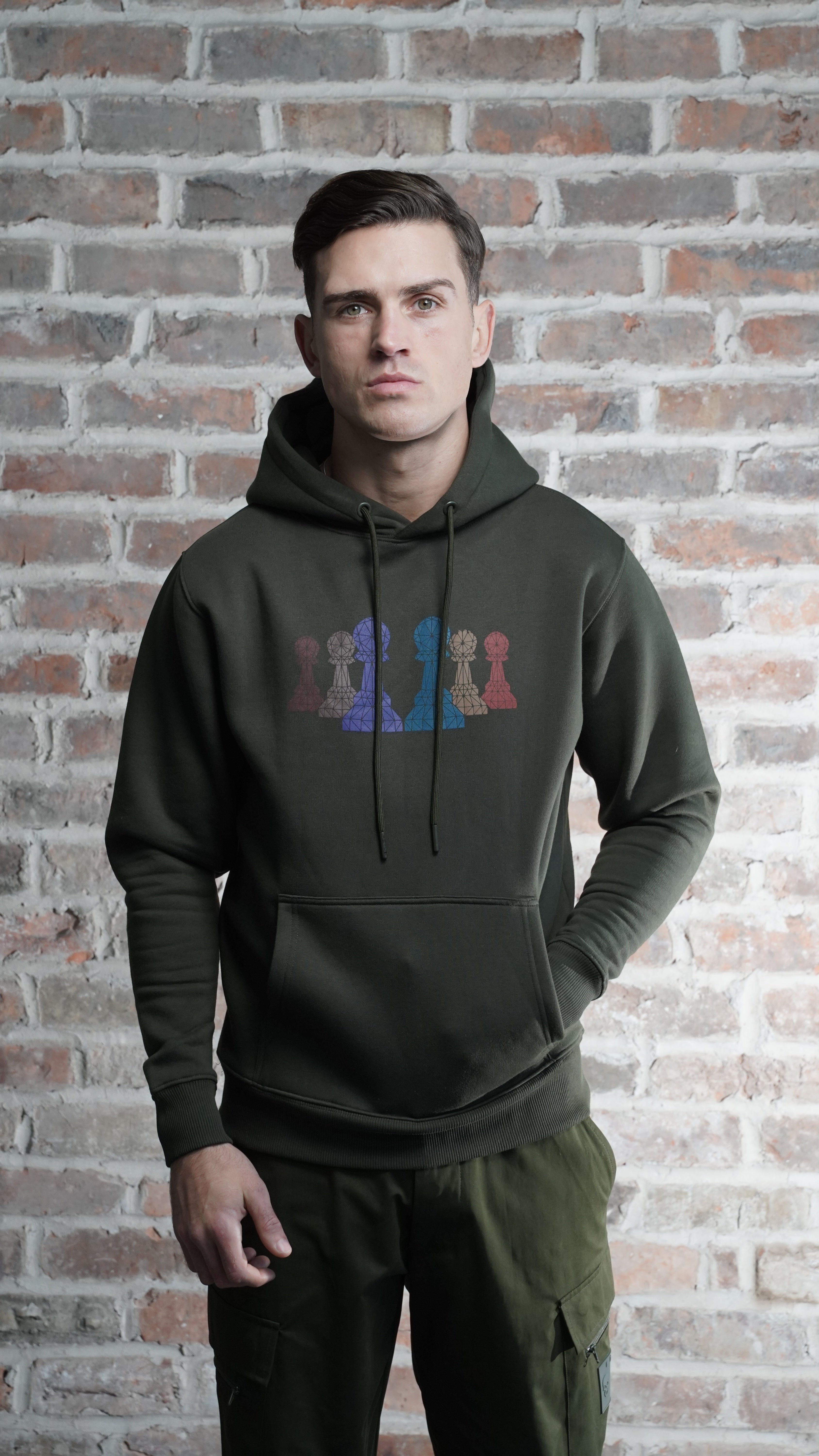 Men's Amico 6 Pawn Green Hoodie