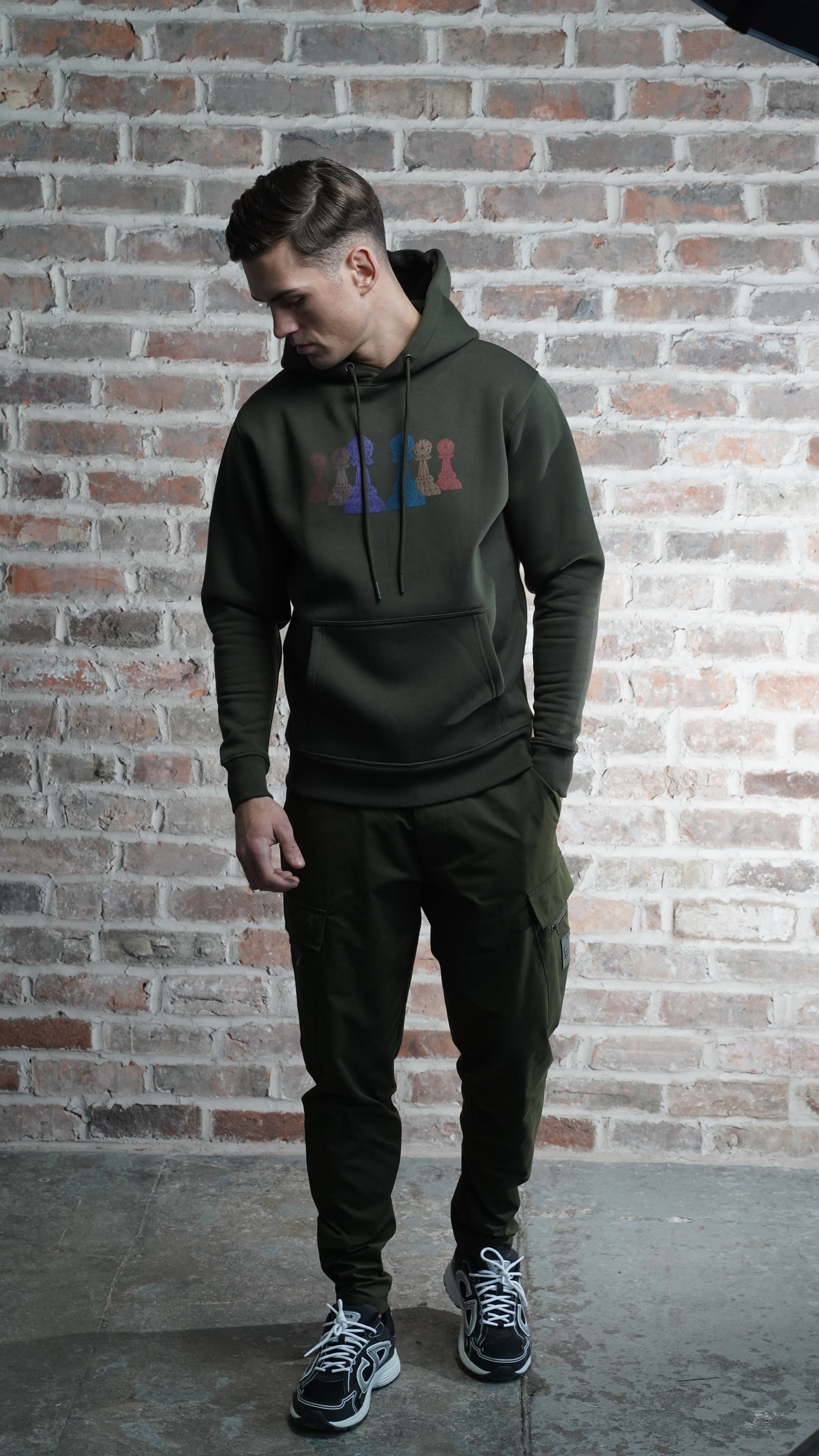 Men's Amico 6 Pawn Green Hoodie