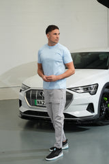 AW25 - Amico Text Tee Baby Blue