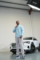 AW25 - QTR Zip Baby Blue