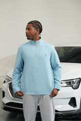 AW25 - QTR Zip Baby Blue